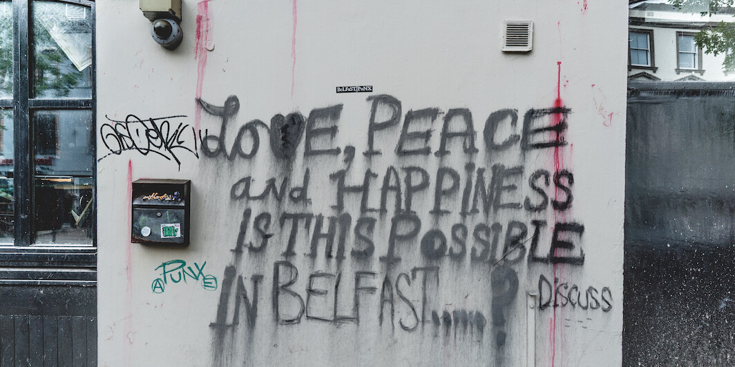 *Graffiti in the Queen’s Quarter, Belfast, Ireland, 2013.* William Murphy/Flickr.