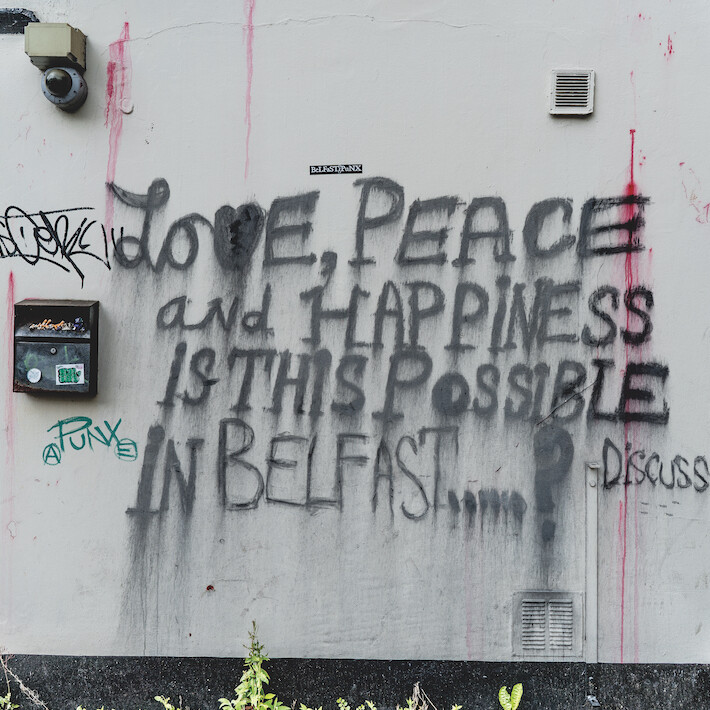 *Graffiti in the Queen’s Quarter, Belfast, Ireland, 2013.* William Murphy/Flickr.