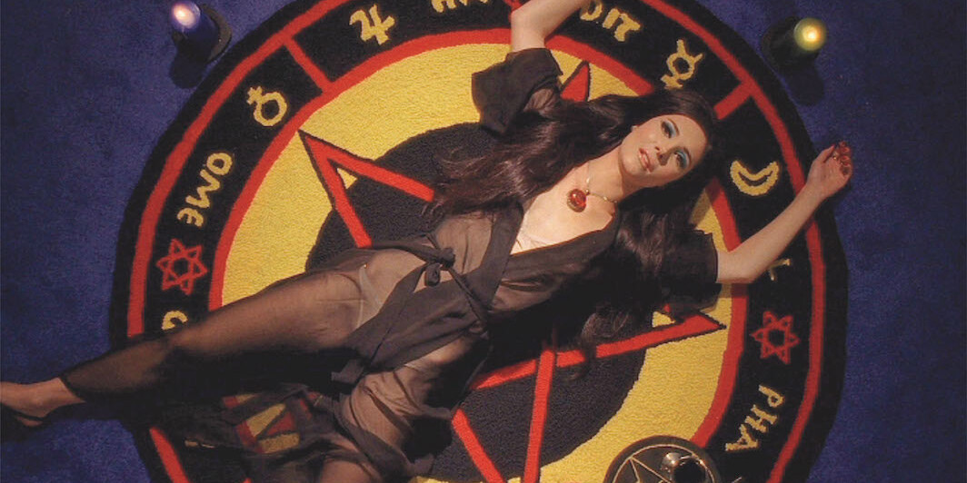 *Anna Biller, _The Love Witch_, 2016,* 35 mm, color, sound, 120 minutes. Elaine (Samantha Robinson). Oscilloscope Laboratories.