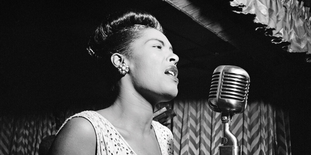 *Billie Holiday, Downbeat Club, New York, NY, Feburary 1947.* Photo: Library of Congress/William P. Gottlieb.